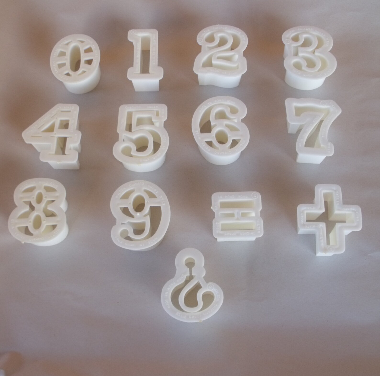 39 Vintage WILTON Cookie Cutters Alphabet Numbers Symbols. Etsy