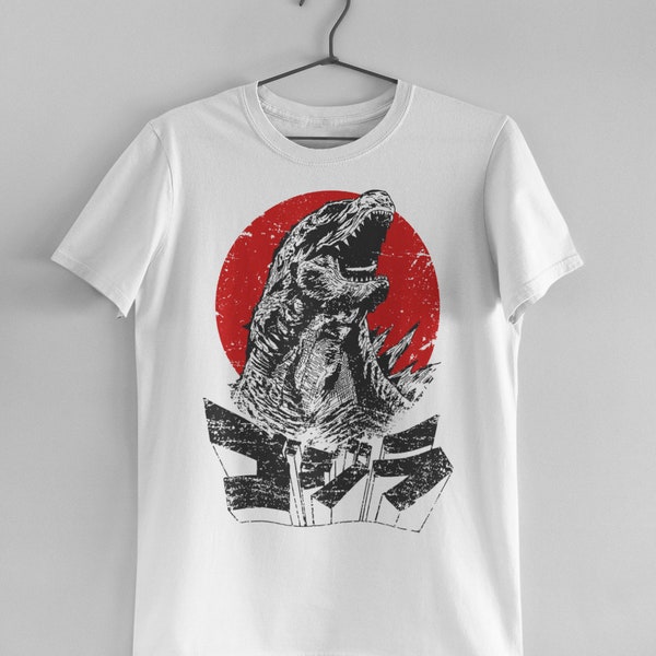 Vintage Godzilla Kaiju Tee - Retro Unisex Manga Graphic Shirt