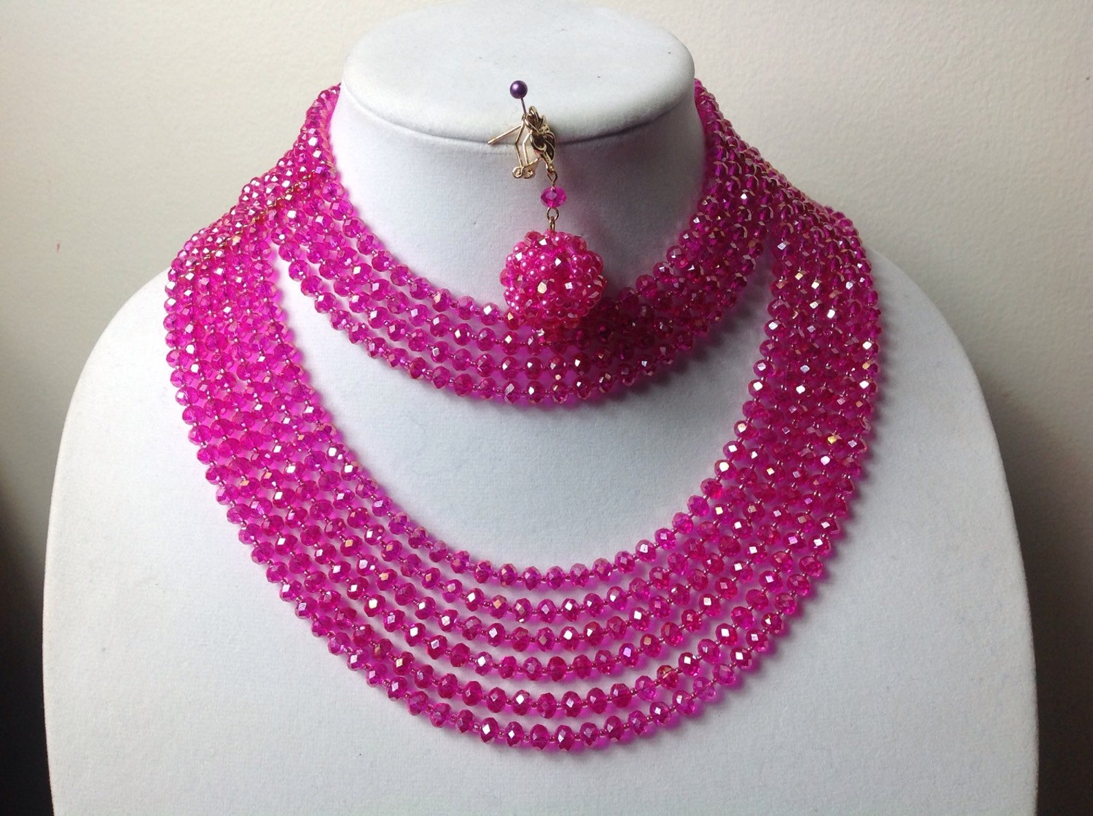 Beautiful Crystal Bead Necklace Set Nigerian Wedding Bead Etsy