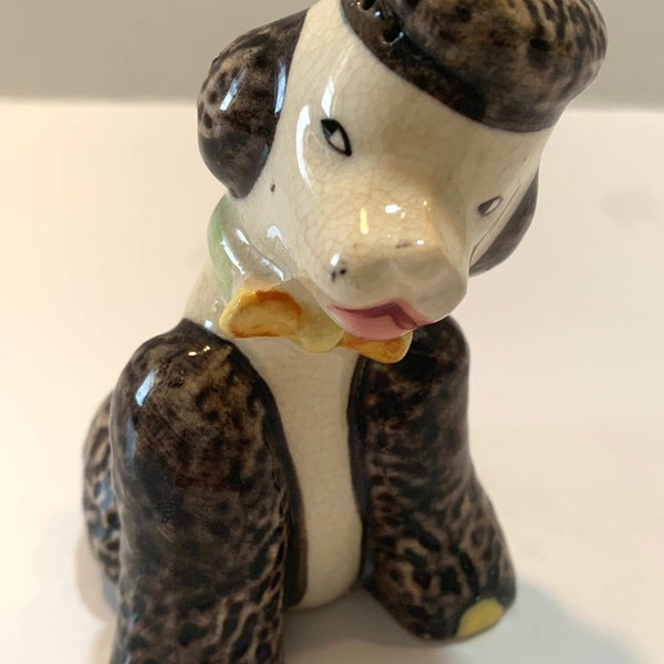 Vintage SONSCO, Japan, POODLE 'Pepper' Shaker, ANTHROPOMORPHIC Dog, Collectible