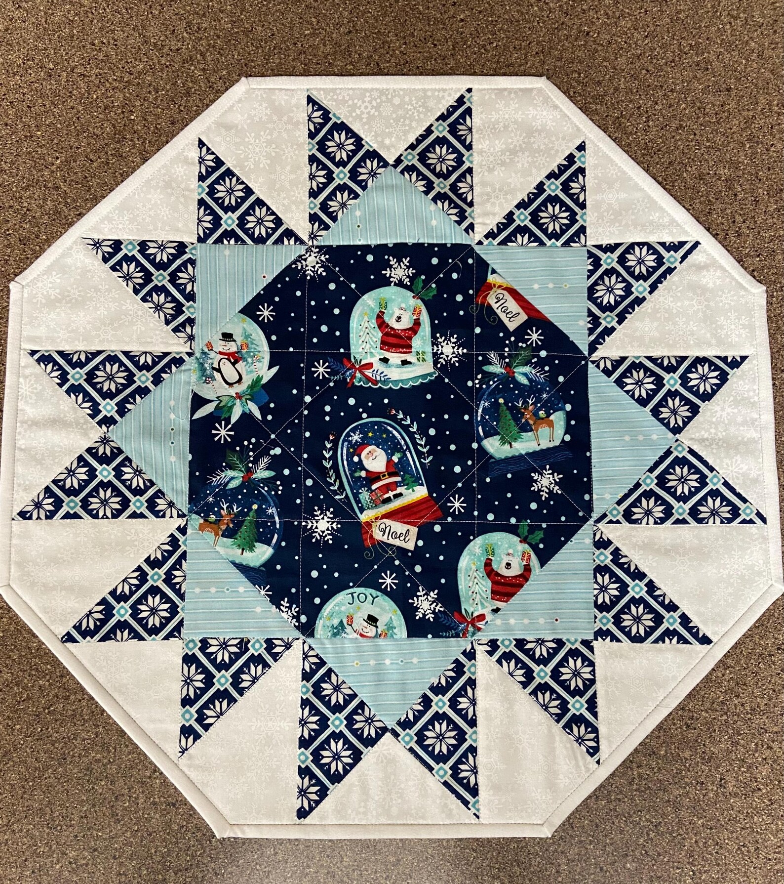 Winter Windows Quilted Table Topper NCU0NXD265