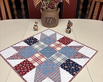 America 250 Patriotic Table Topper, 4th of July Decor, Independence Day Celebration, Summer Dining Table Runner, Flag Red White and Blue