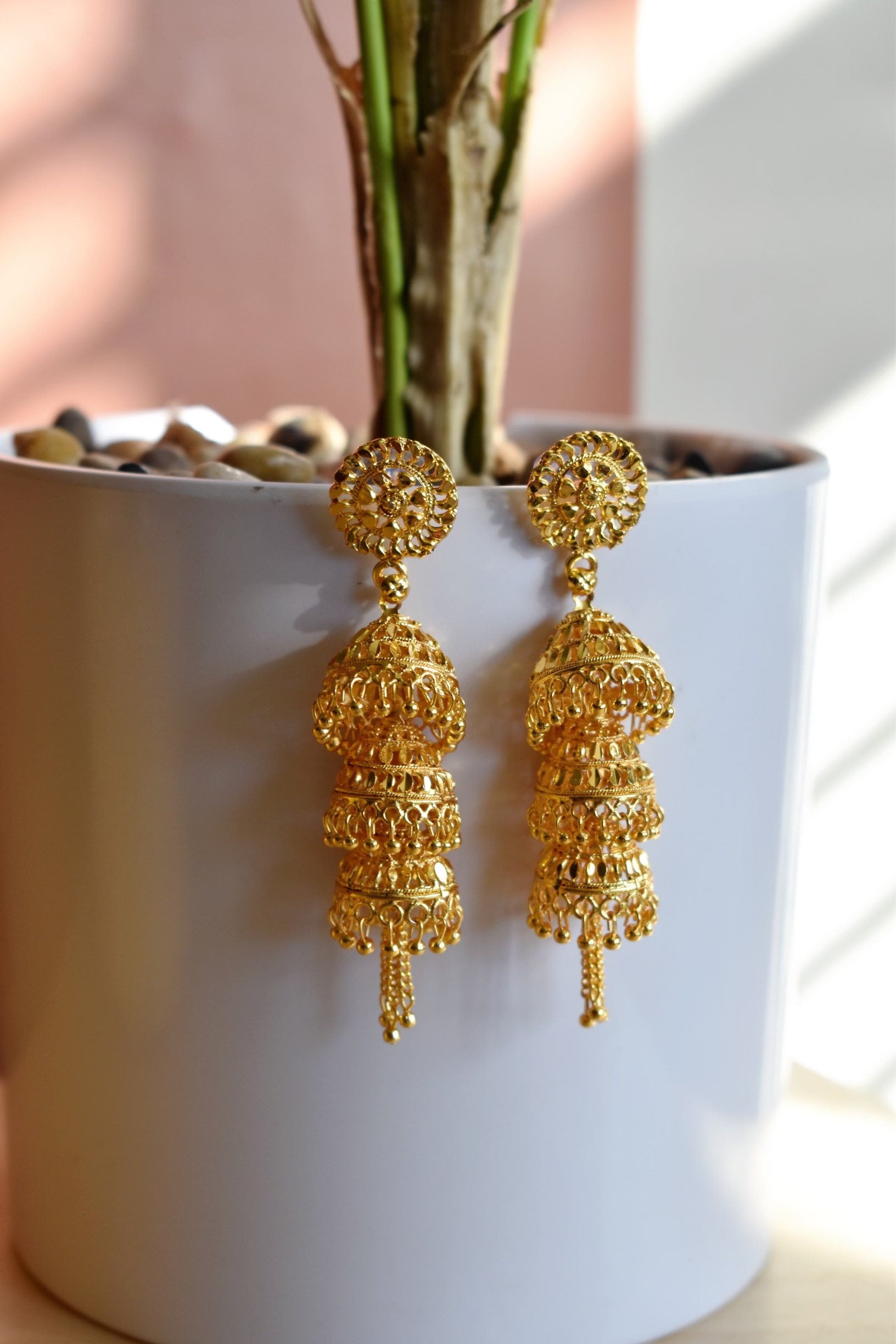 Gold Jhumka Etsy Australia