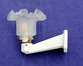 Porcelain wall sconce Art Deco 1930 NO SHIPPING USA
