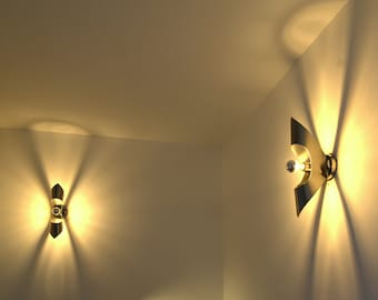 Imposing pair of vintage sconces 70'. NO SHIPPING USA