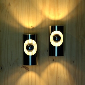 Pair of Oxar sconces Made in France Vintage 1970    NO SHIPPING USA