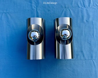 Pair of Oxar sconces Made in France Vintage 1970    NO SHIPPING USA