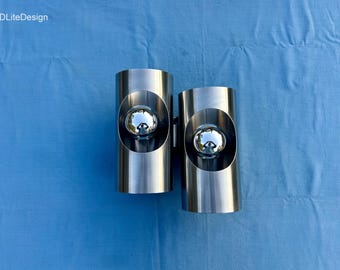Wall lamp two lights Oxar vintage 70 NO SHIPPING USA