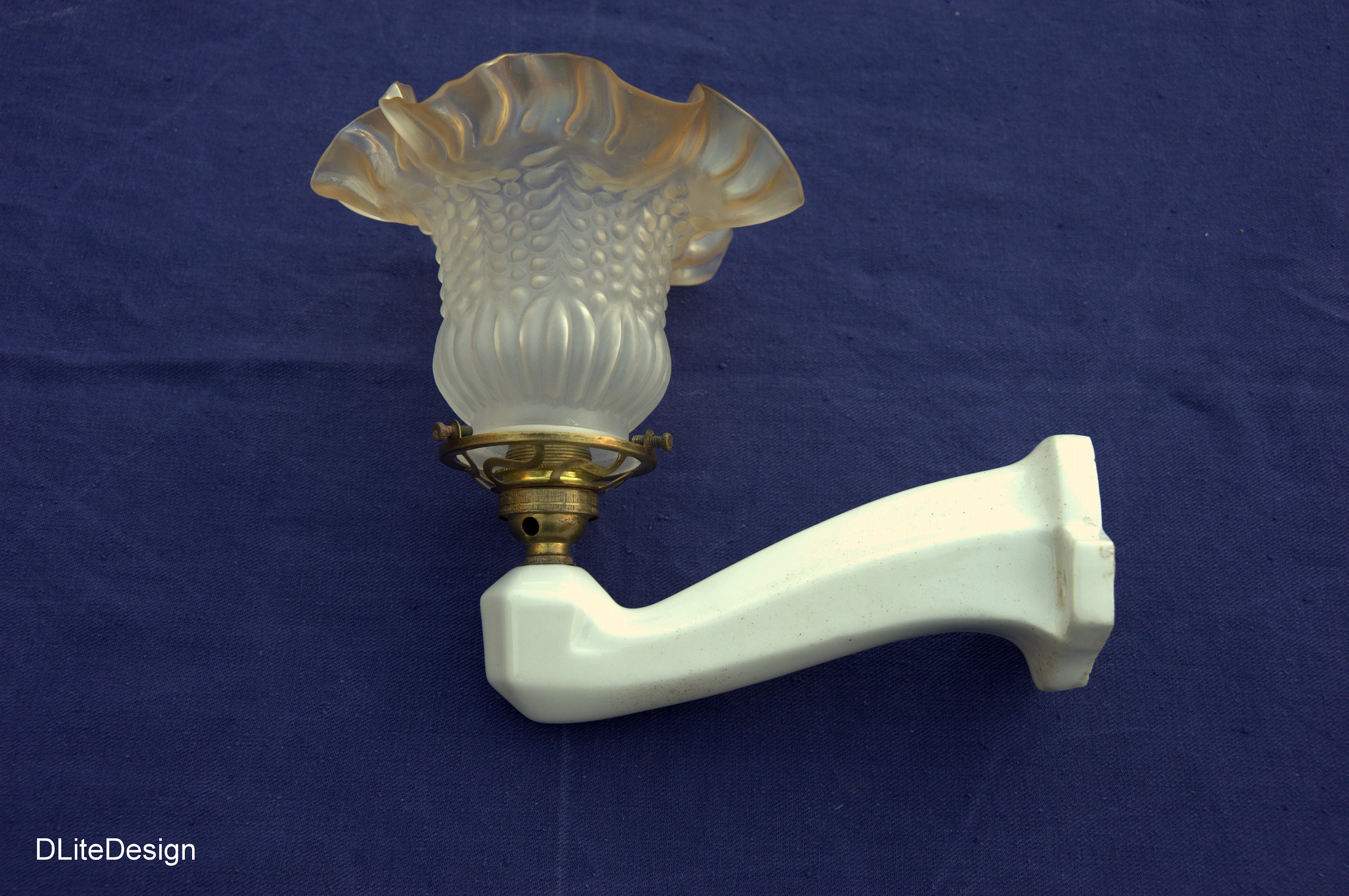 Applique Solo en Porcelaine Vintage 1930 Art Déco