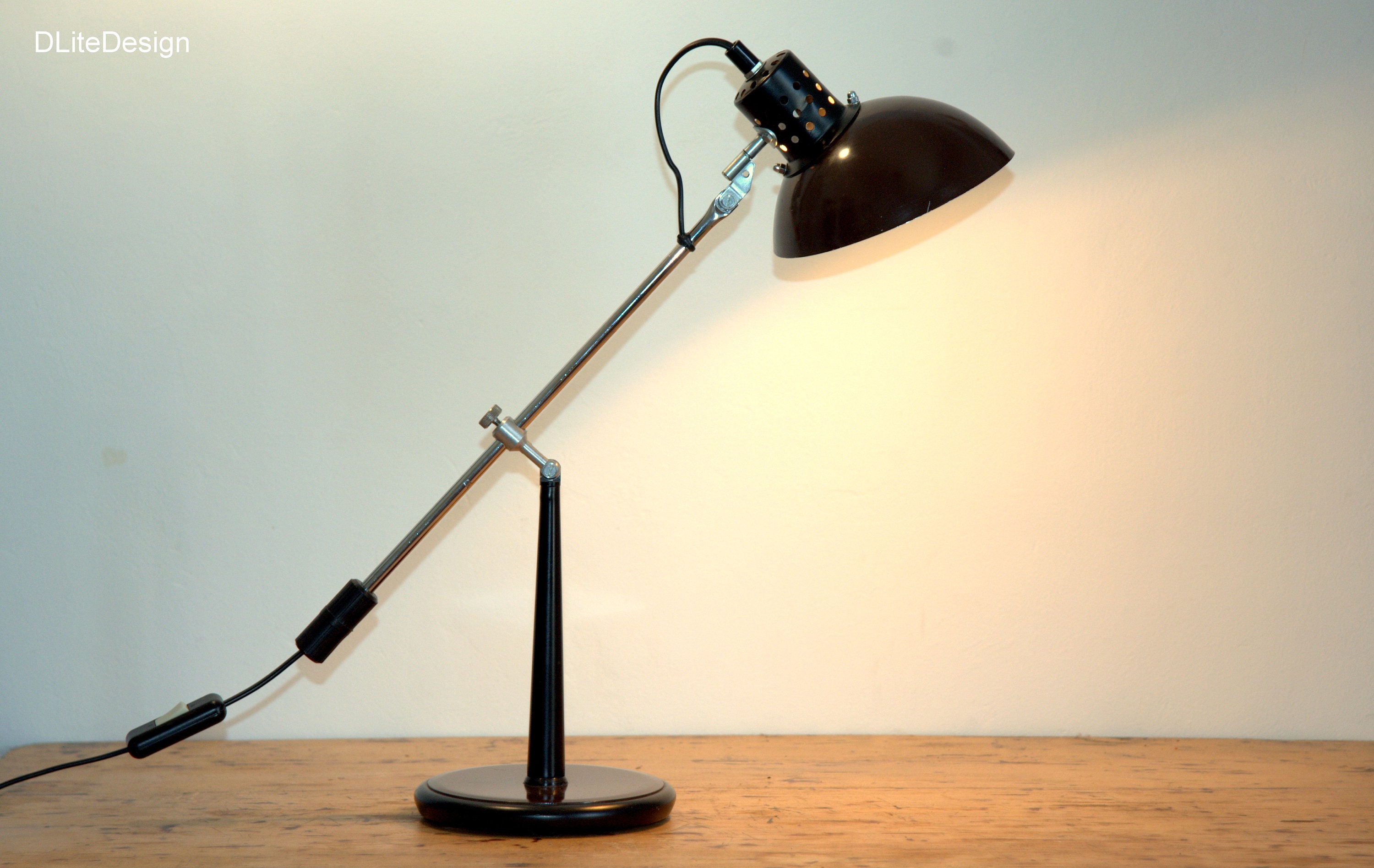 Lampe de Bureau Marque Aluminor, Made in France, Nice 1960