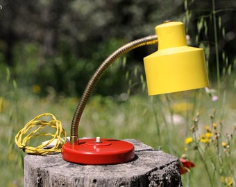 Flexible desk lamp bicolor Vintage 1970 NO SHIPPING USA