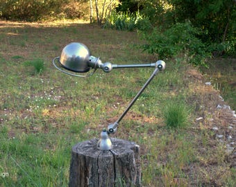 Lamp Jielde 2 arms, 40cm+25cm, polished, varnished. NO SHIPPING USA