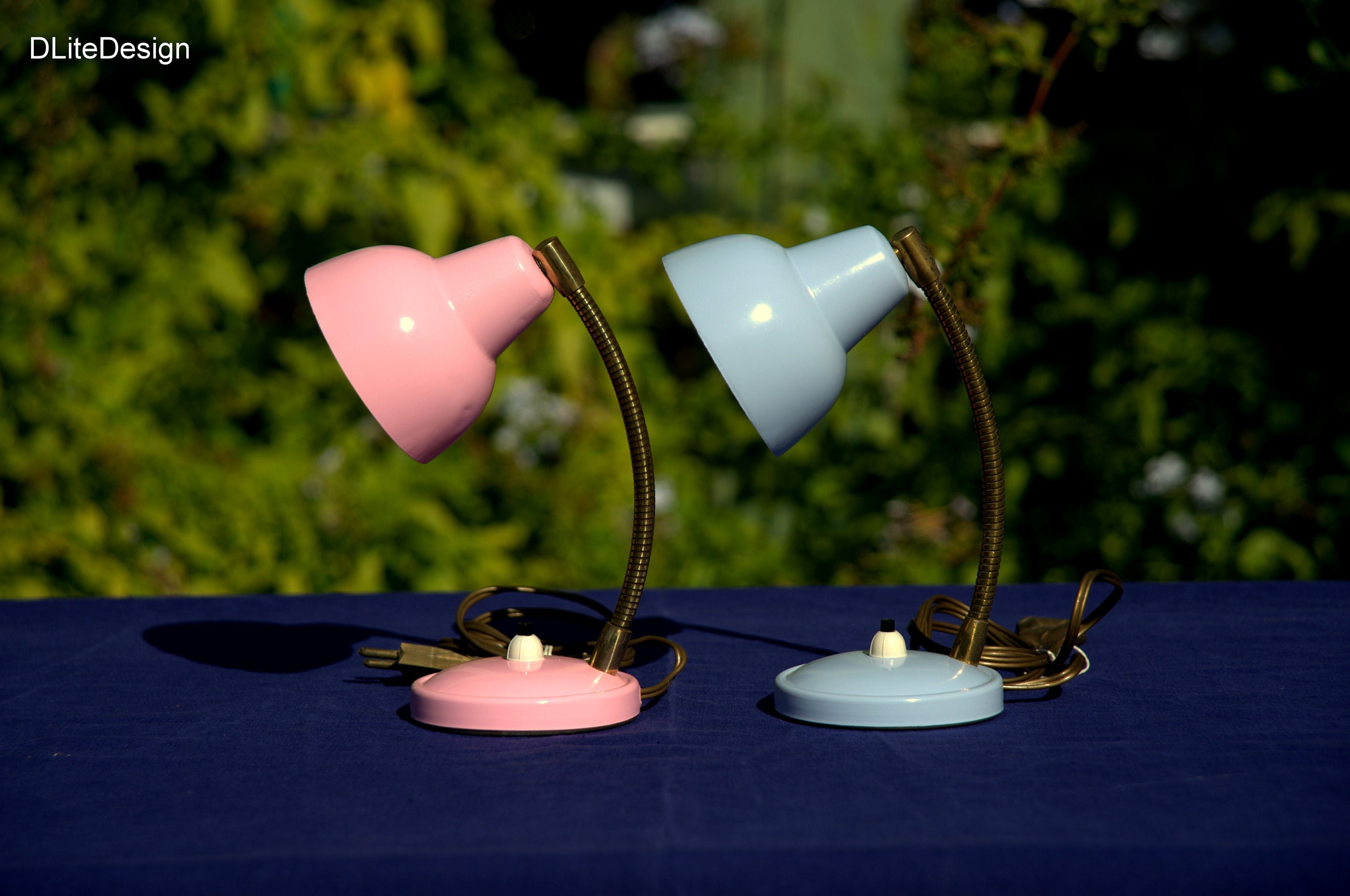 Couple de Petites Lampes Vintage 1960