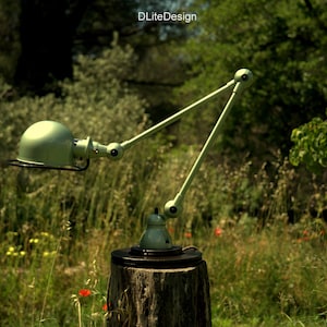JIELDE desk lamp, on heavy base, fully restored 1980 industrial vintage Made in France