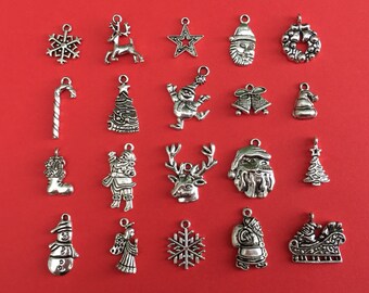 christmas charms etsy christmas charms