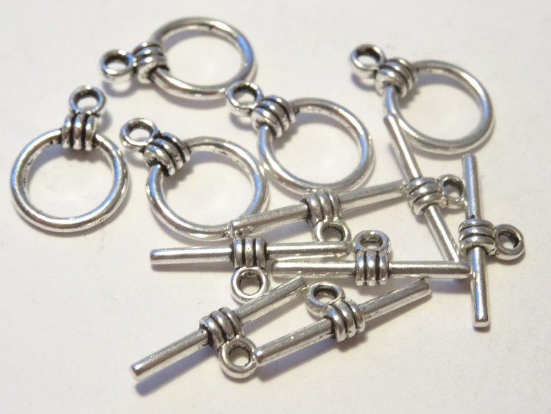 6 sets Round Toggle Clasps TOG04 image 2