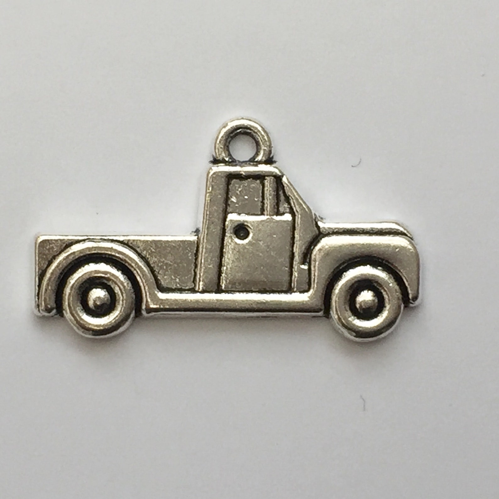 8 Truck Charms Antique Silver Tone SC1173 - Etsy