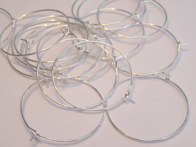 BULK 100 Wine Glass Charm Rings Silver Plated 34 X 30mm FD1011 Etsy UK