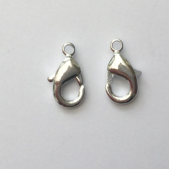BULK 100 Lobster clasps 12mm copper tone LC9