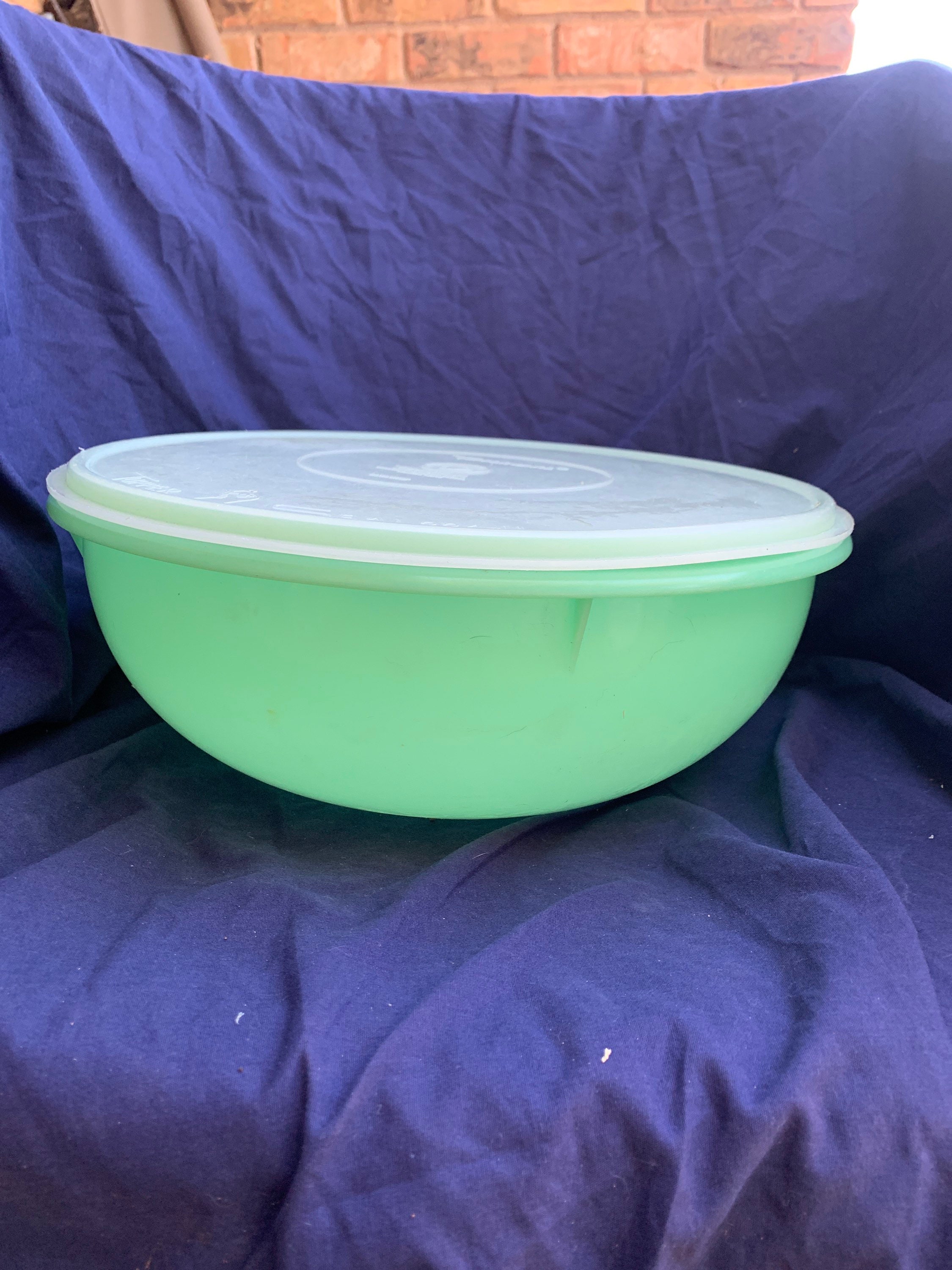 Tupperware Fix-n-mix 26 Cup Bowl Early Edition Jadite Green 