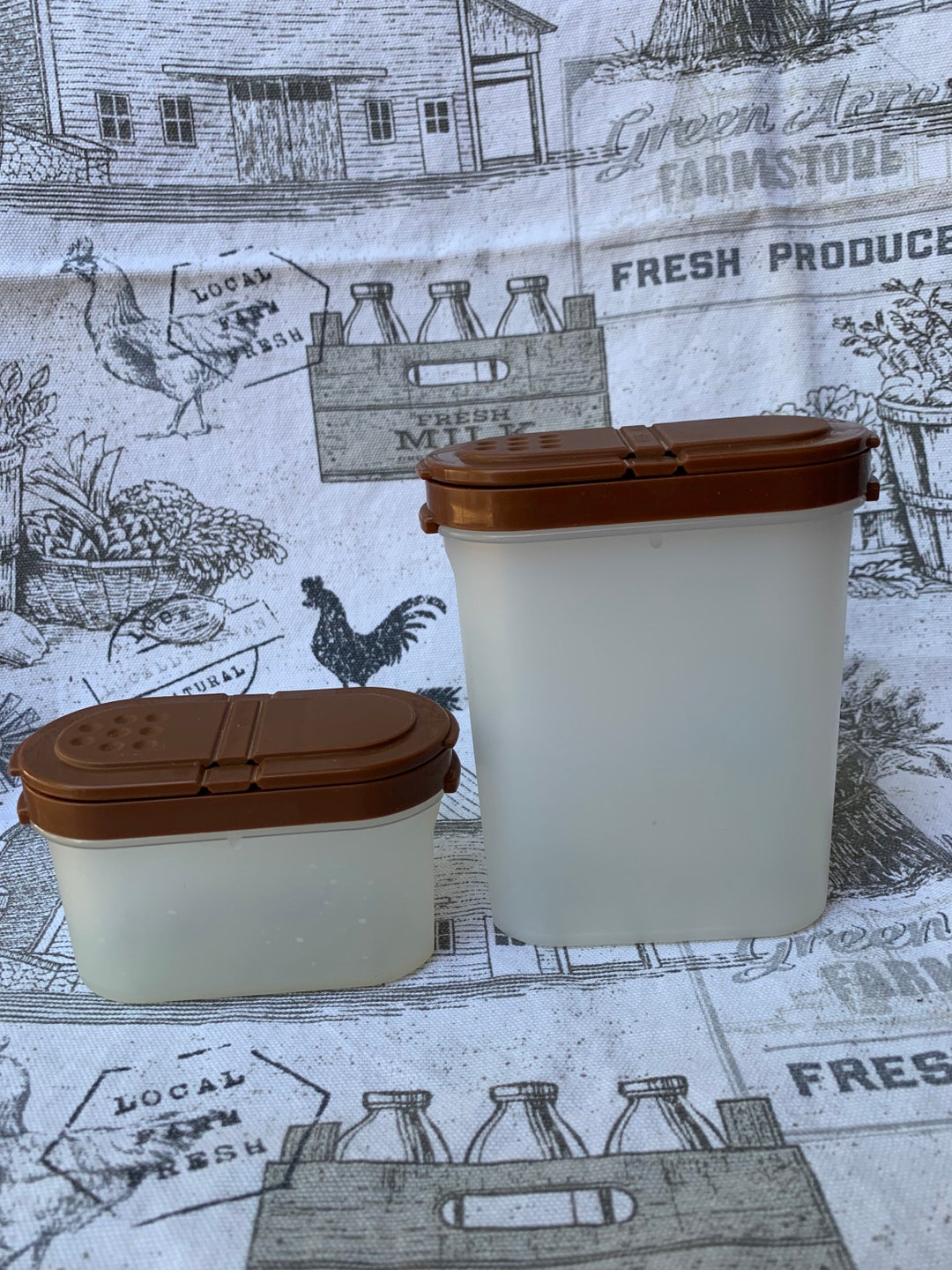 Tupperware Spice Shaker Set Brown 2 Etsy