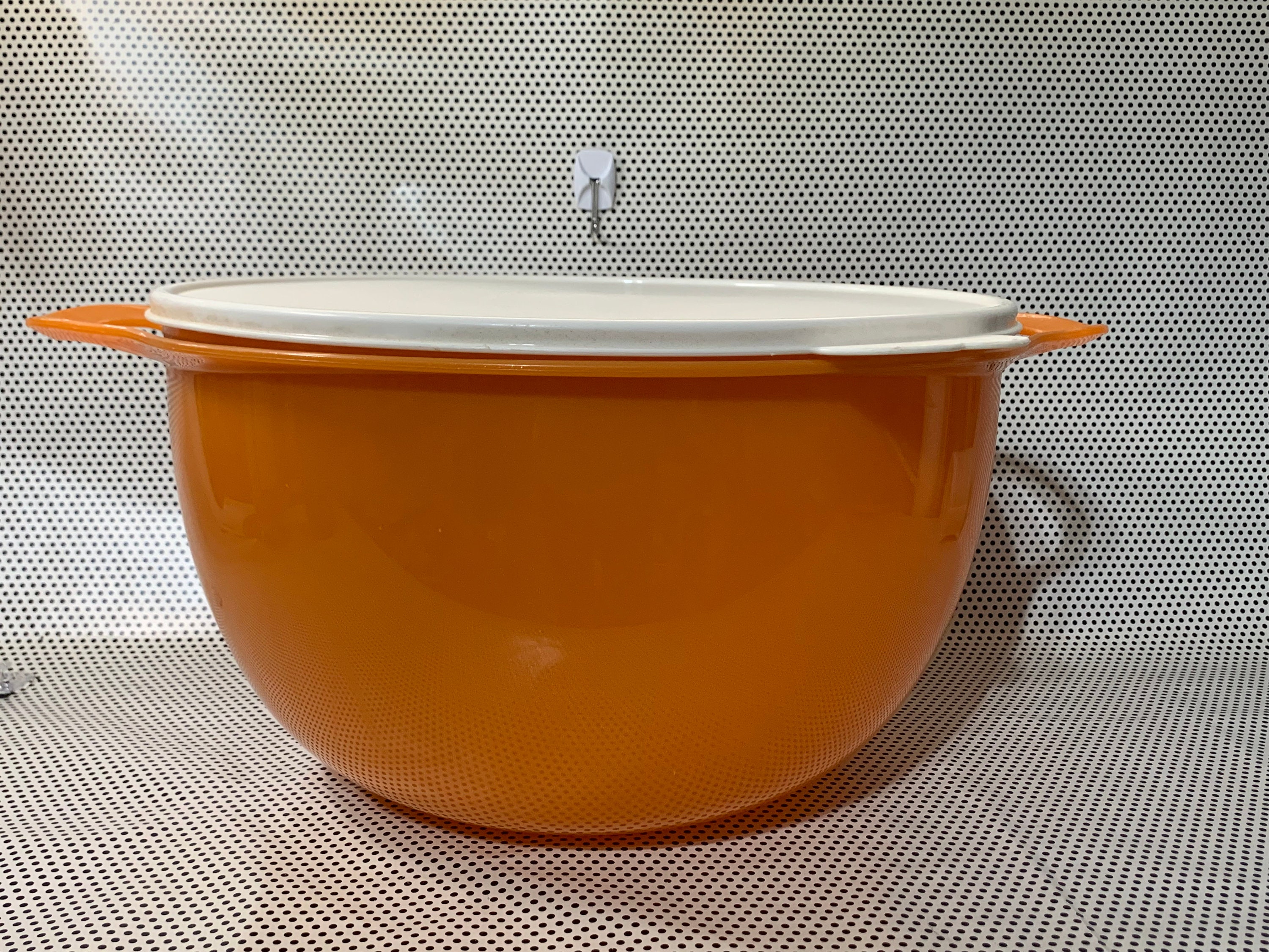 Tupperware Impressions Bowl 7.5 Liter Orange Extra Large Food Storage  Container