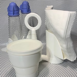 Tupperware Condiment Caddy White/Blue