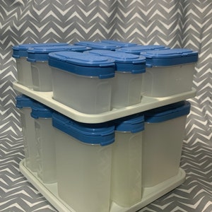 Tupperware Spice Caddy and Spice Jars Containers