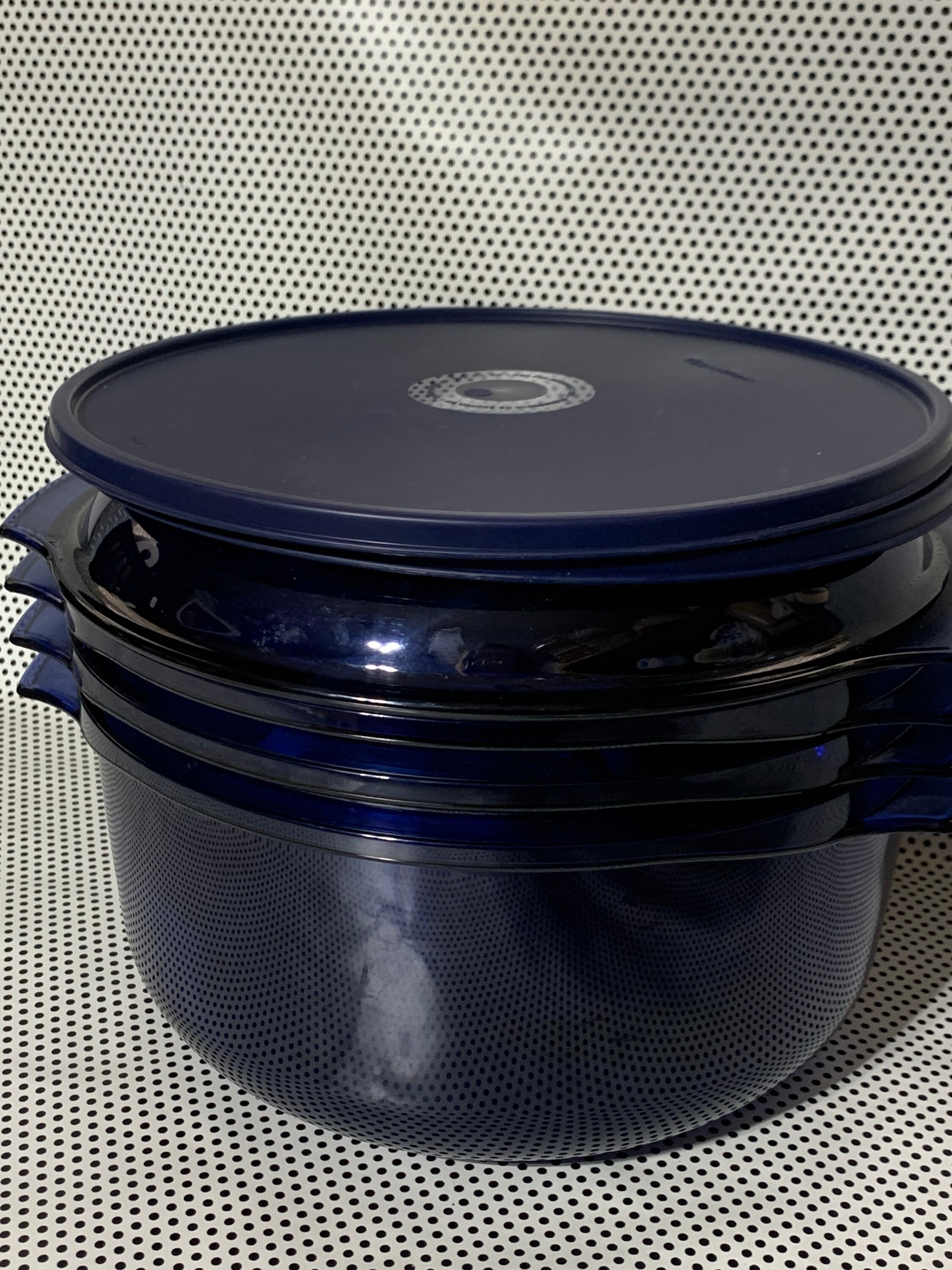 Tupperware Microwave Tupper Wave Stack Cooker Blue Etsy