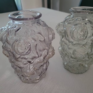 Two Goofus Glass Vases