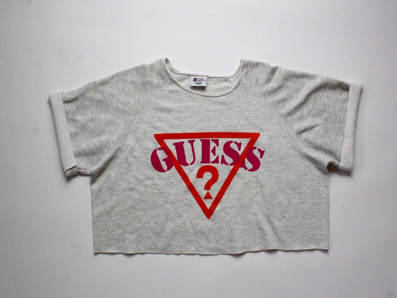 guess crop top shirt