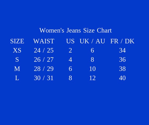 Levi S Size Chart Womens