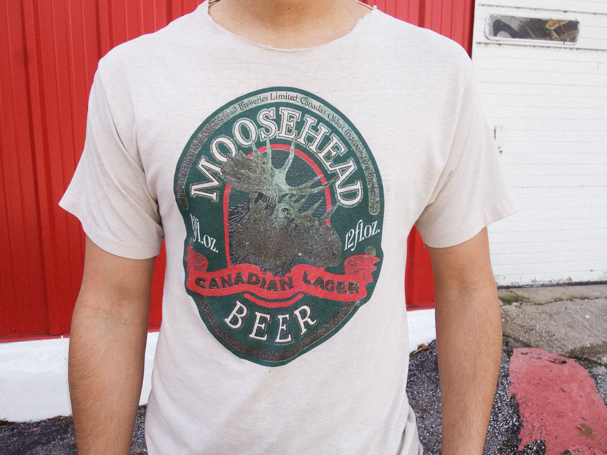 Vintage 90s Moosehead Beer Tshirt Canadian Lager Tee Moosehead Etsy