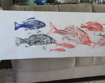 Gyotaku Fish Printing Replicas