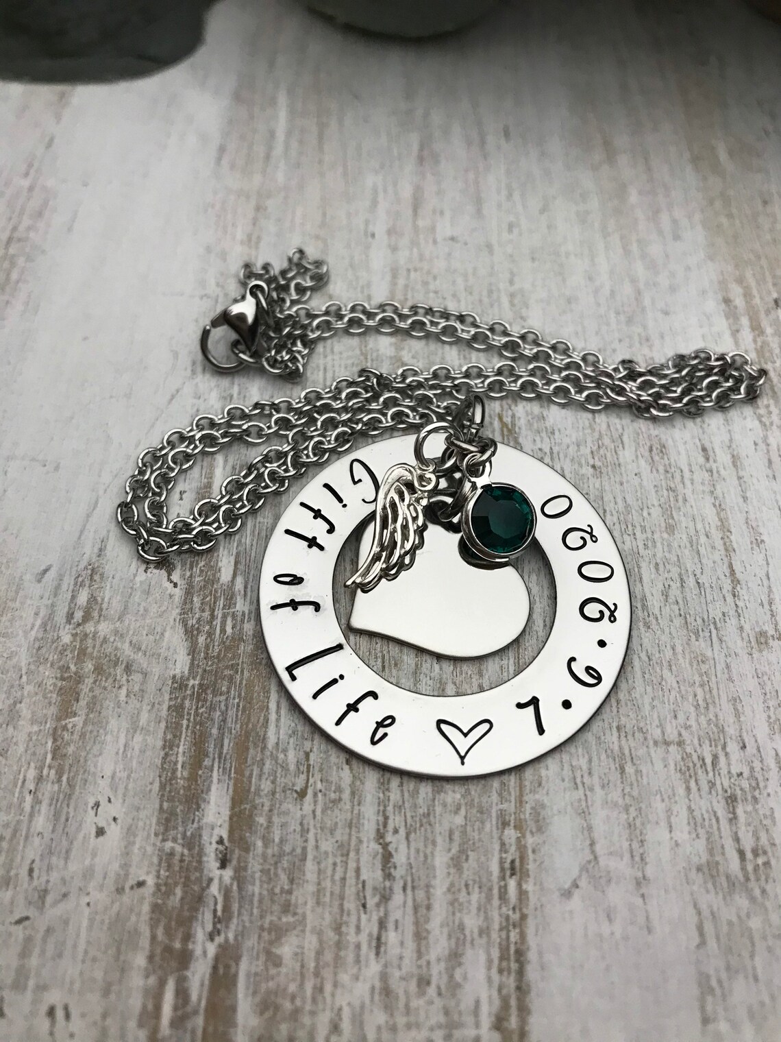 Organ Donor Custom Necklace Gift Of Life Donor Families Etsy