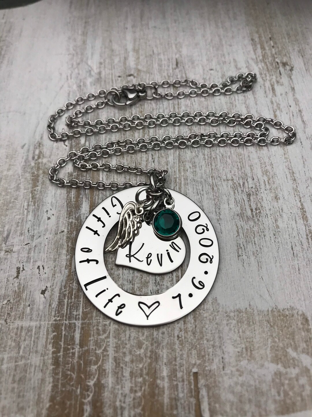 Organ Donor Custom Necklace Gift of Life Donor Families Etsy