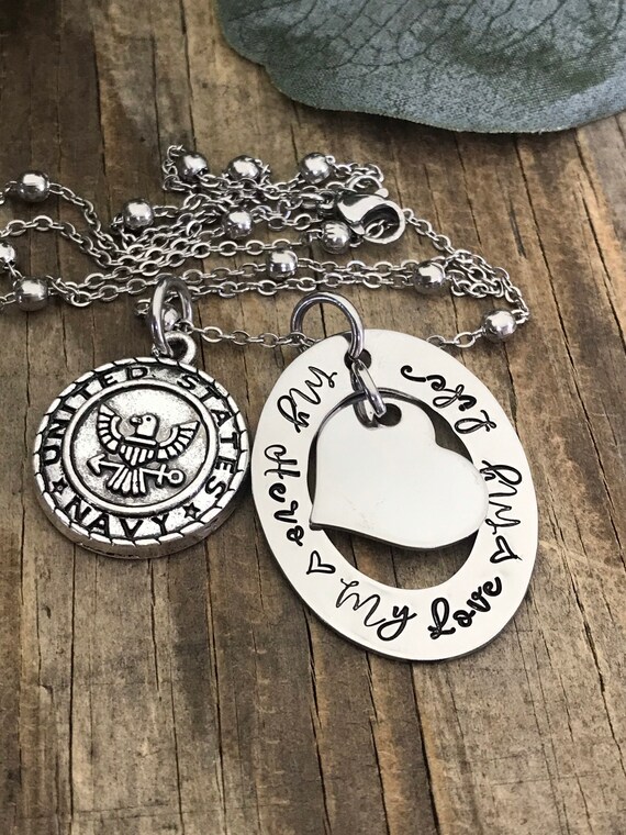 Us navy necklace for best sale girlfriend