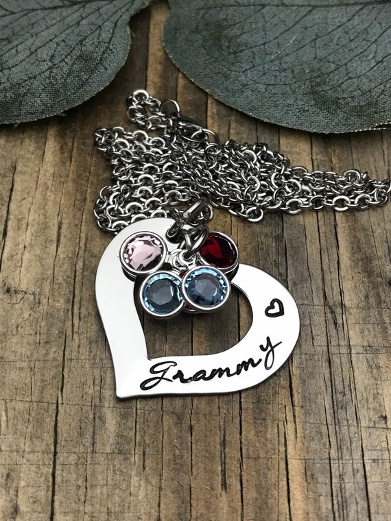 Personalized Birthstone Necklace for Grandma | JoyAmo Jewelry