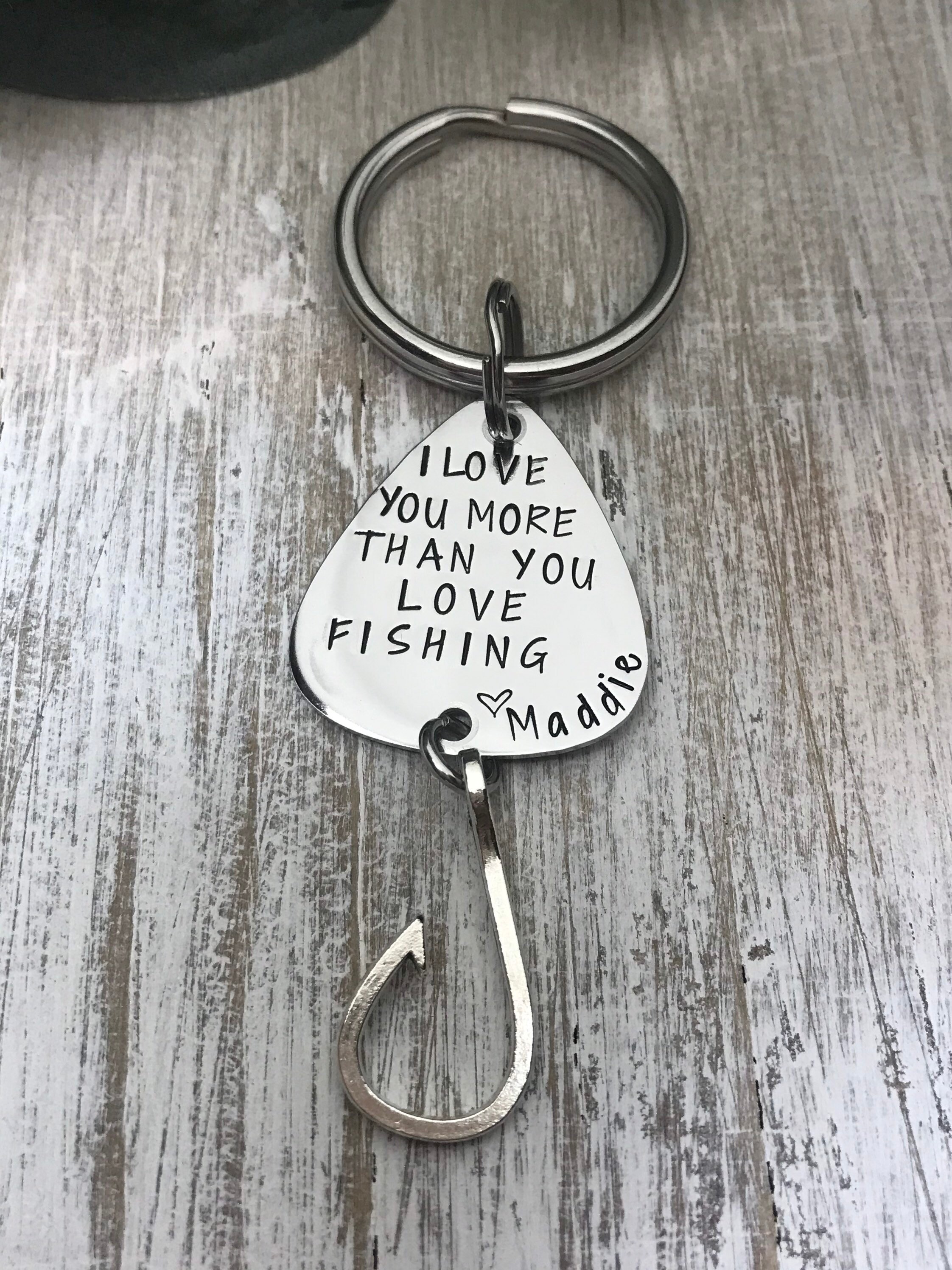 Fishing keychain for boyfriend sale
