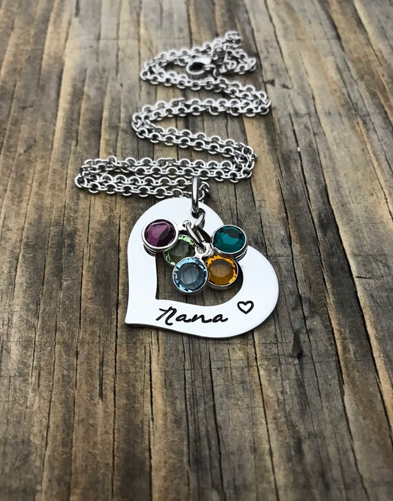 Nana Tree of Life Mothers Birthstone Necklaces for Women with 1-12 Stones-  10K White Gold Stone 10 - Walmart.com