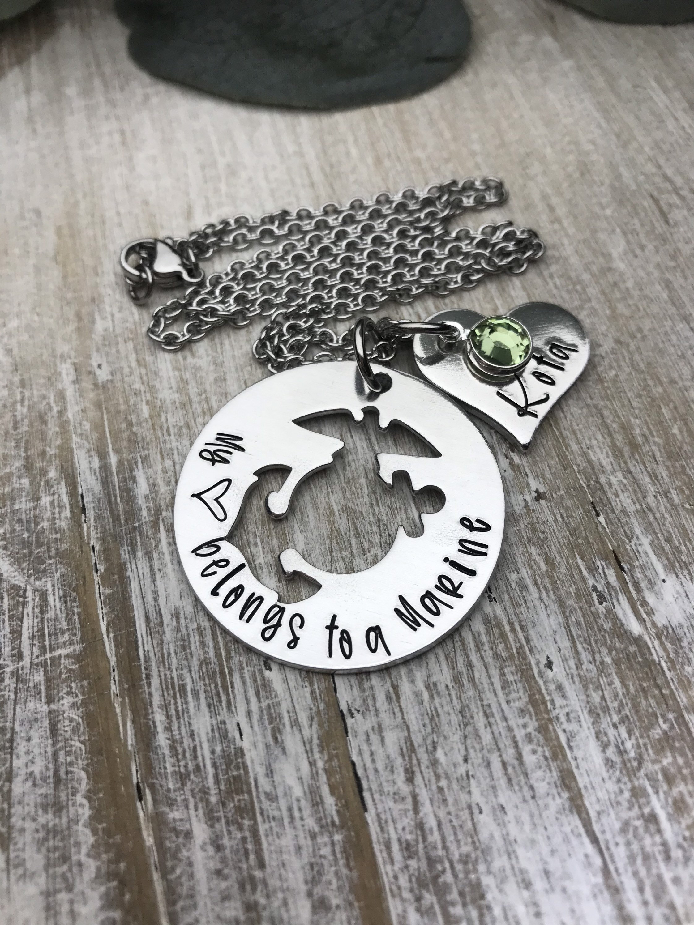 Marine wife necklace clearance