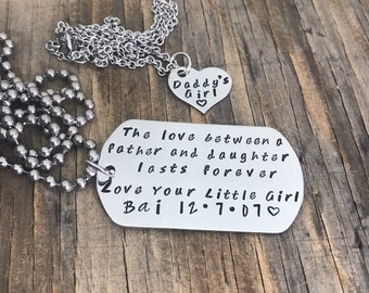 Cute Daddy Daughter Necklaces The Love Between A Father And