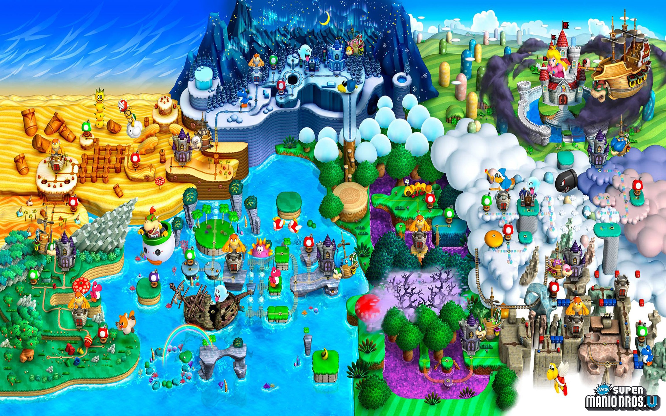 Super Mario Bros World Map Interactive Map | Images and Photos finder