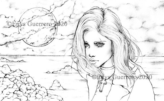 Vampire Diaries Coloring Pages  Vampire drawings, Vampire diaries