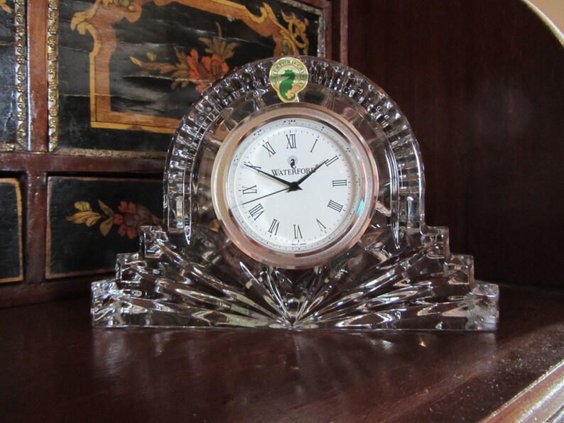 Waterford Crystal Large Cottage Carriage Clock Etsy
