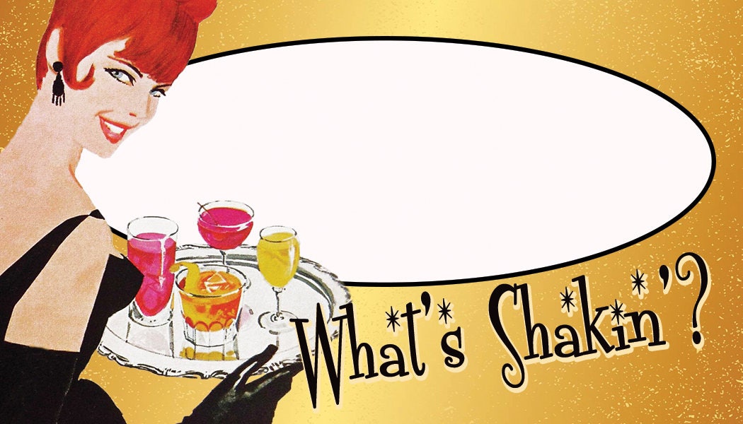 Cocktail Party Name Tags Wedding Name Tags Mad Men Party Etsy