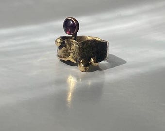 Garnet Barnacles Ring