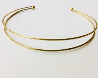 Bronze Bar Choker
