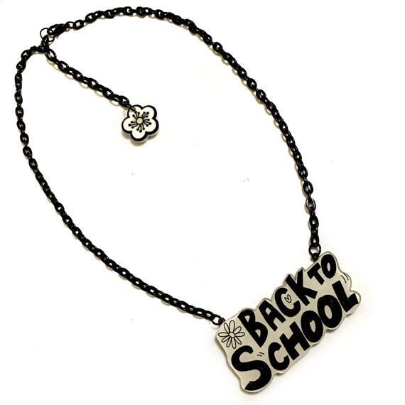 Back To School Necklace Student Gift Idea College Or Etsy
