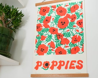 Limited Edition &quot;Poppies&quot; Screen Print, Edition III